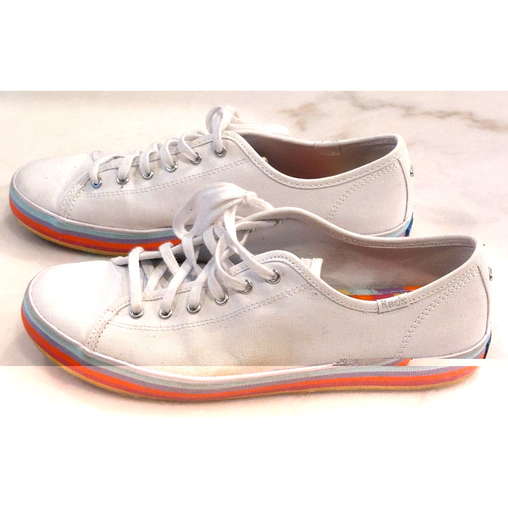Keds Kate Spade Women's Shoes‎ Size 8 White Loafers Casual Sneakers - Picture 3 of 9
